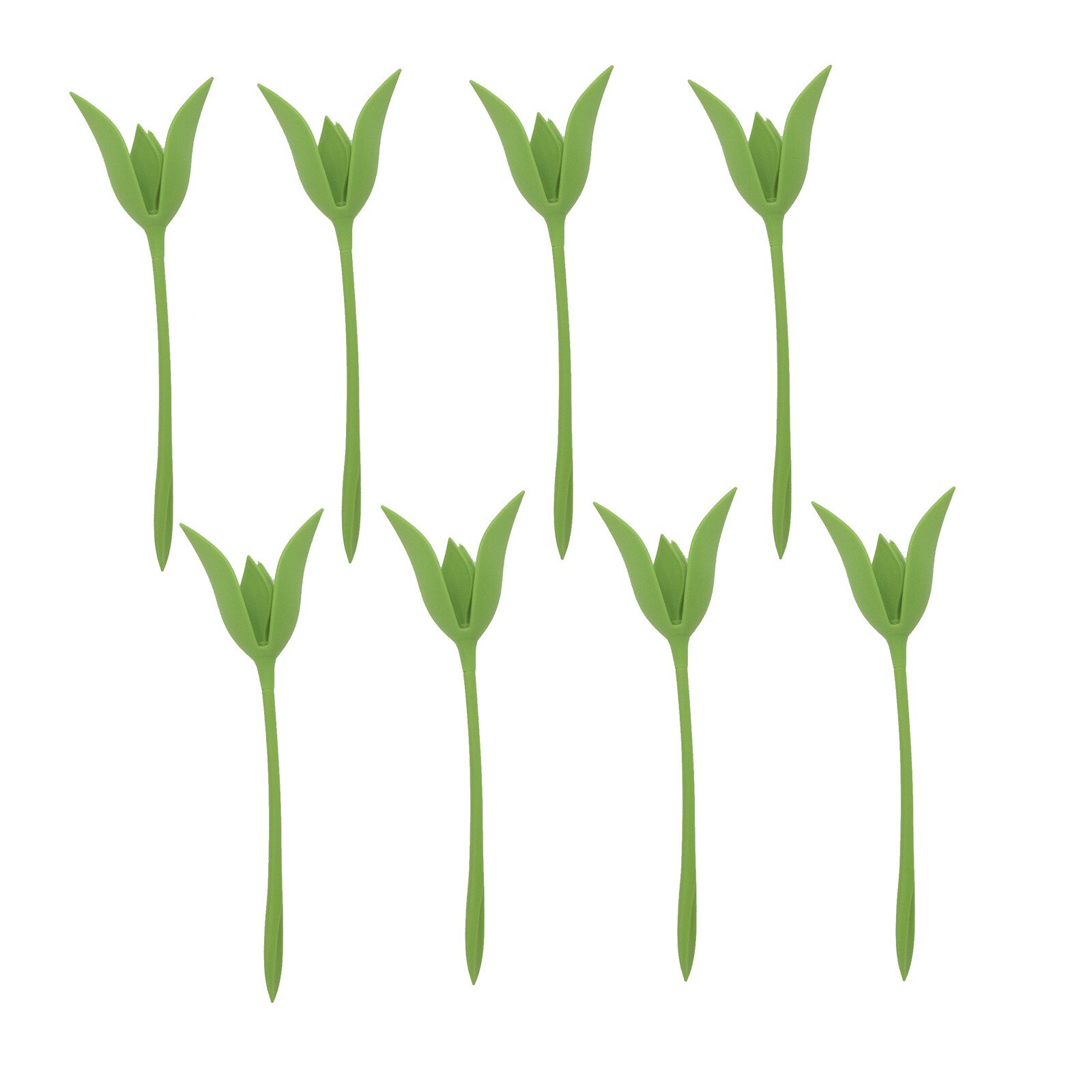 4/8PCS Flower Napkin Holders Napkin Twist Holders Green Leaf Plastic Paper Towel Folded for Table Dinner Wedding Party Decor: 8pcs