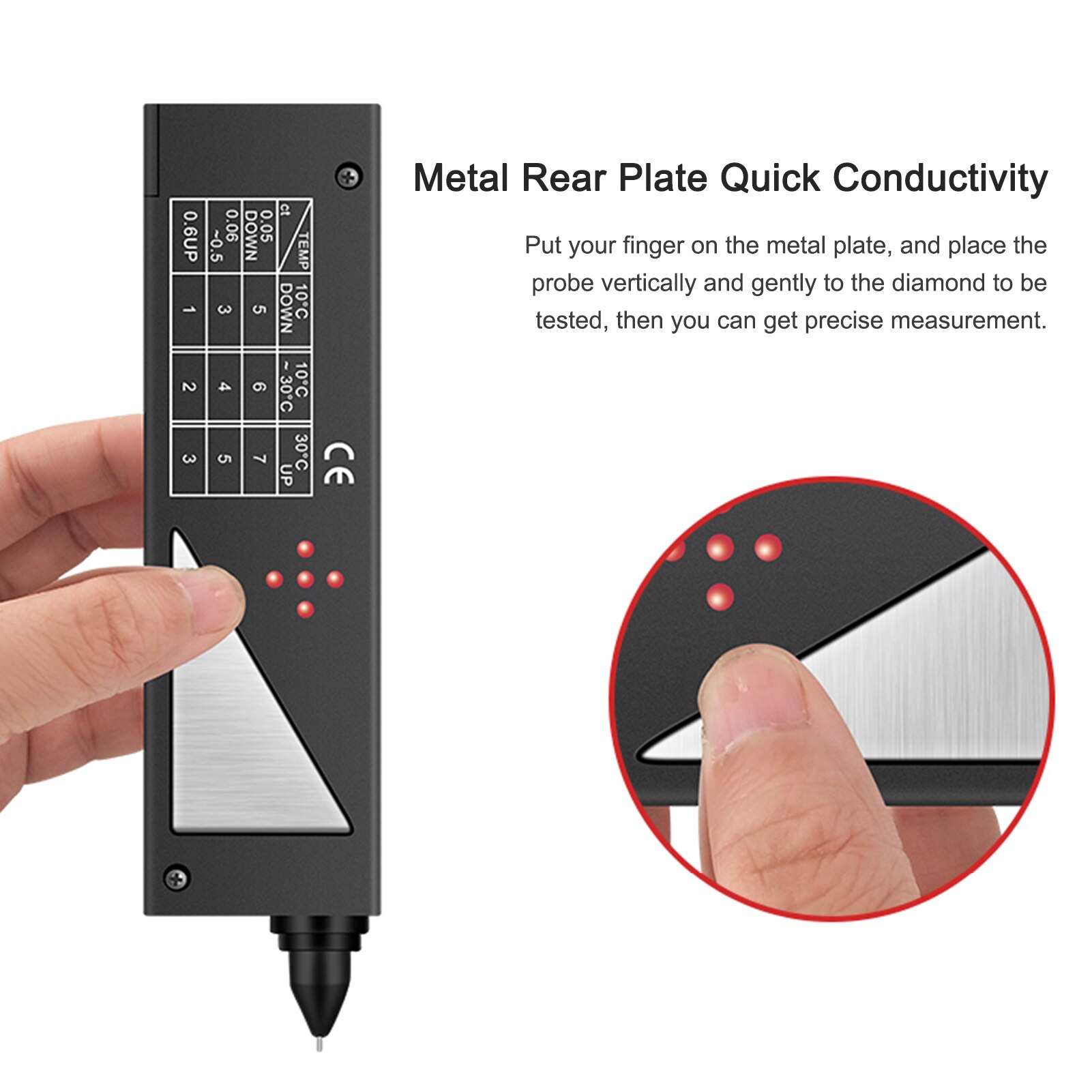 Diamond Selector Ii Professionele Led Diamant Tester Diamant Indicator Sieraden Gem Crystal Jade Selector Test Pen Tool