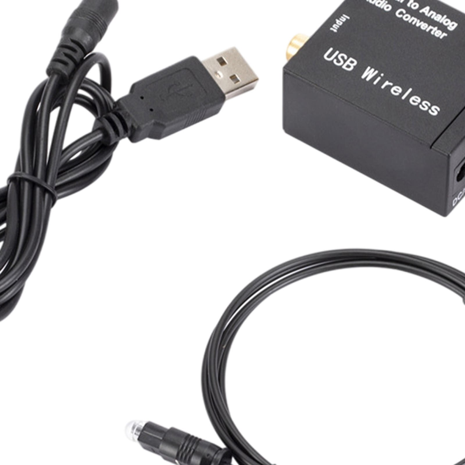 Digital to Analog Audio Converter Optical Toslink to Analog for with Coaxial Cable