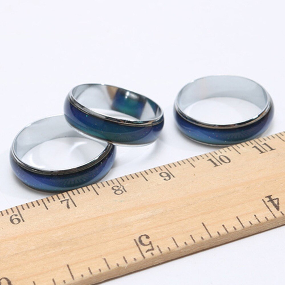 Joyería Fina anillo de humor de cambio de Color emoción sentimiento anillo de humor cambiante banda temperatura anillo #280844