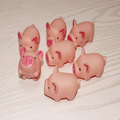 15 sztuk śliczne 4.5cm zabawki dla psów różowy krzyczy gumy świnia zabawki dla zwierząt domowych piszczałka żuć prezent dekoracje domu