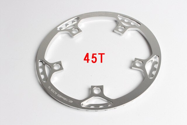 Litepro 45t 47t 53t 56t 58t polkupyörän kampipyörä 14 16 18 20 tuuman taitettavalle pyörän ketjupyörälle 130 bcd kampi: Hopea 45t