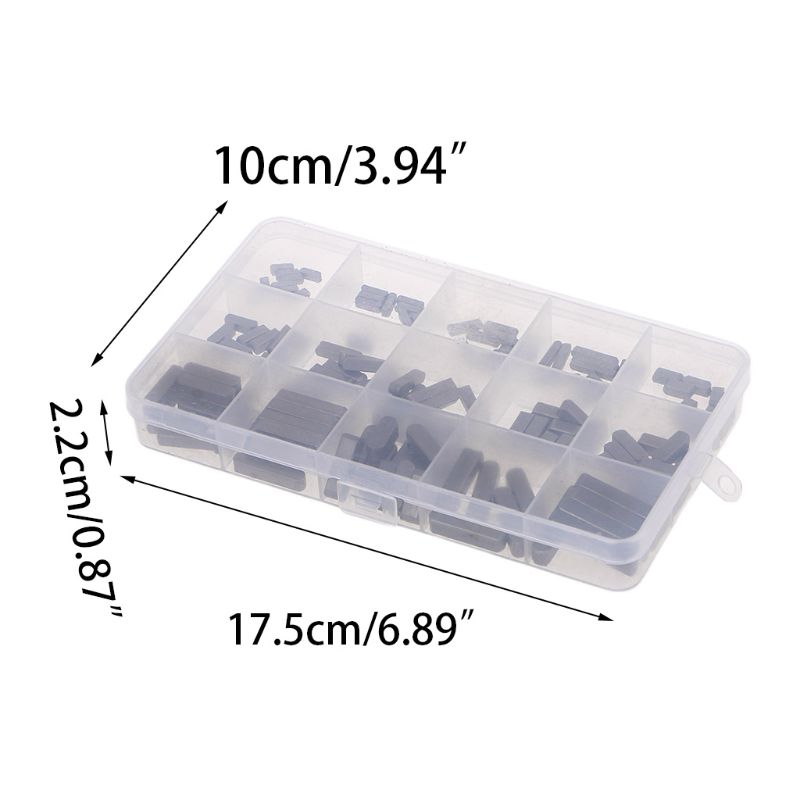 140pcs Round Ended Feather Key Parallel Drive Shaft Keys Set 8mm 10mm 12mm 16mm 20mm 25mm 30mm Hardware with Box