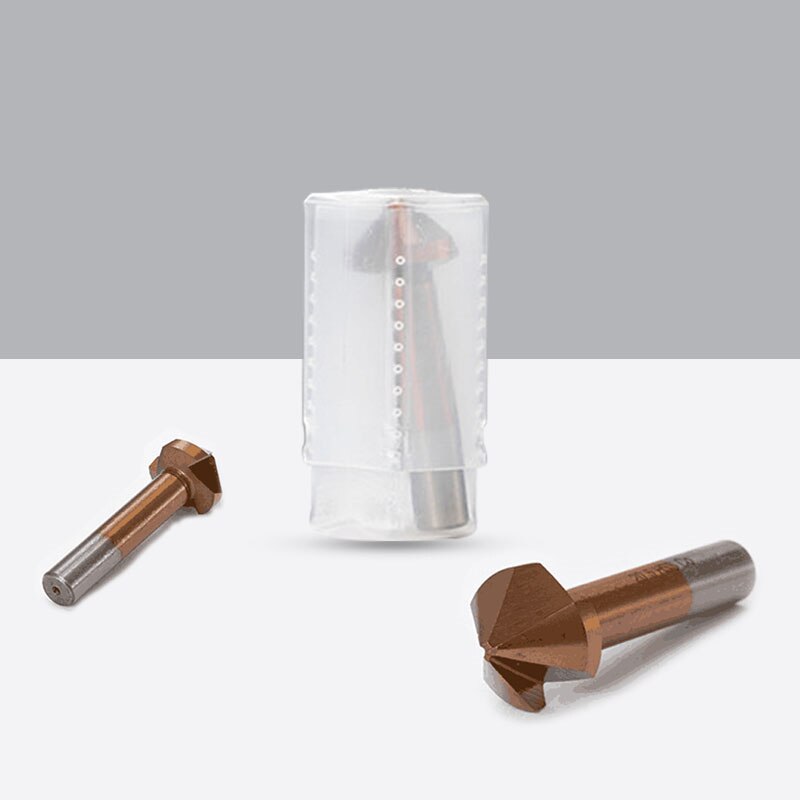 Cobalt Countersink Drill Bits Set - 90 Degree TiAlN Coated Chamfer Tools For Metal & Wood 5-10MM