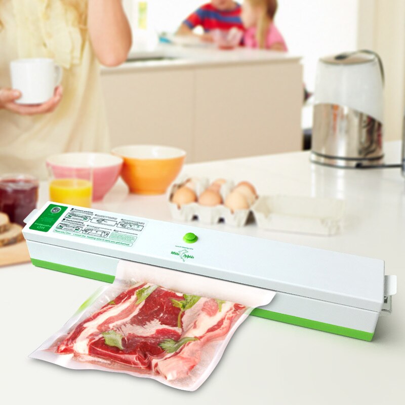 Huishoudelijke Food Vacuum Sealer Verpakkingsmachine Afdichting Opbergzakken Film Sealer Vacuüm Verpakker Inclusief 15Pcs Vacuüm Voedsel Sealer