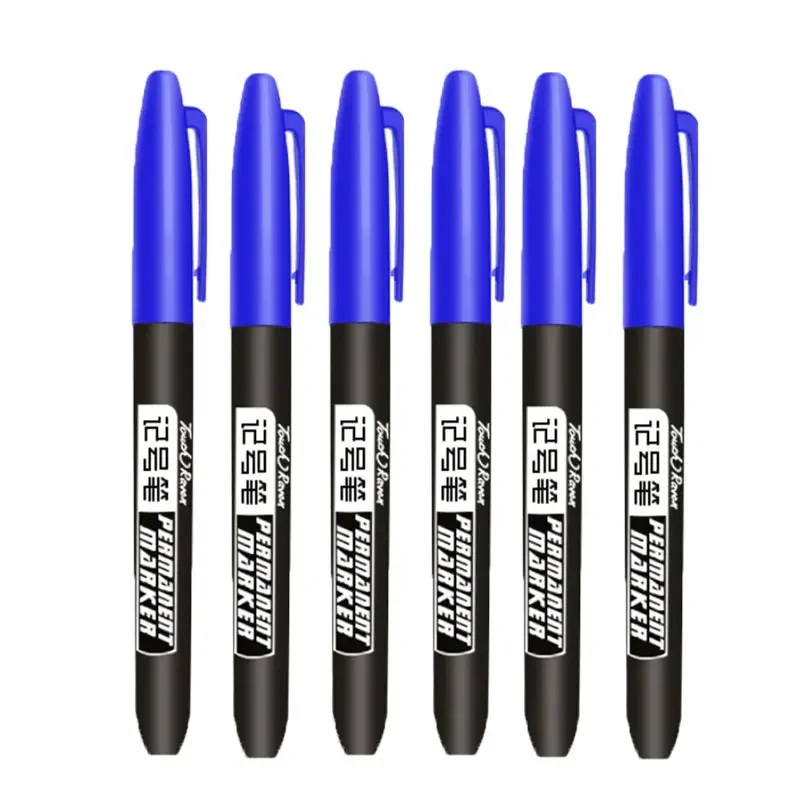 1,5 mm permanenter Farbmarkierungsstift, Zeichenmarker, auf Ölbasis, wasserfest, schwarze Tinte, Skizzenstifte, Schreibwaren, Kunst, Schulbedarf: Schwarz