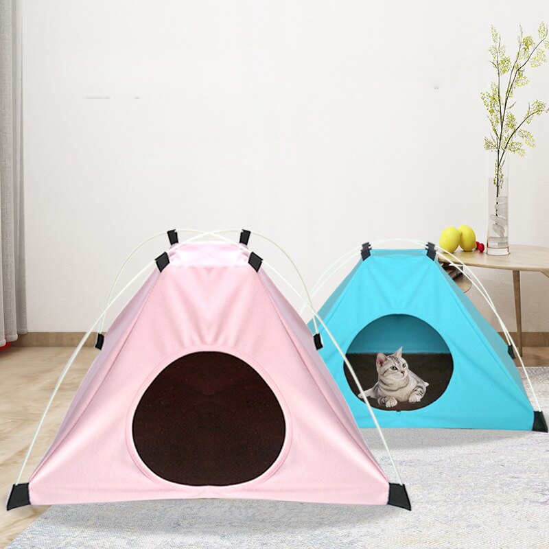 The Pet Tent Nest Can Be Folded with A Velvet Pad To Keep Warm Cat Litter Four Seasons Universal Doghouse Tent