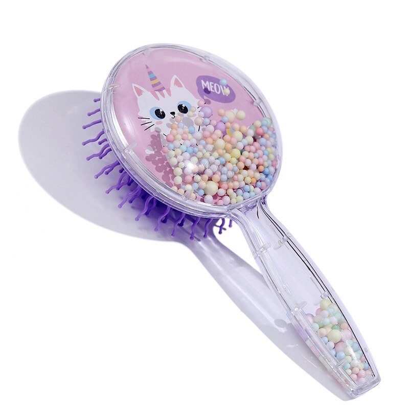 Baby Meisje Haar Borstel Anti-Statische Massage Kammen Cartoon Prinses Haar Kinderen Borstel Mooie Baby Meisje Care Haar Kam haar Accessoires: S3