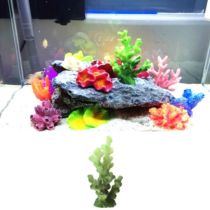 Artificial Resin Coral Mini Aquarium Fish Tank Decoration Underwater Ornament