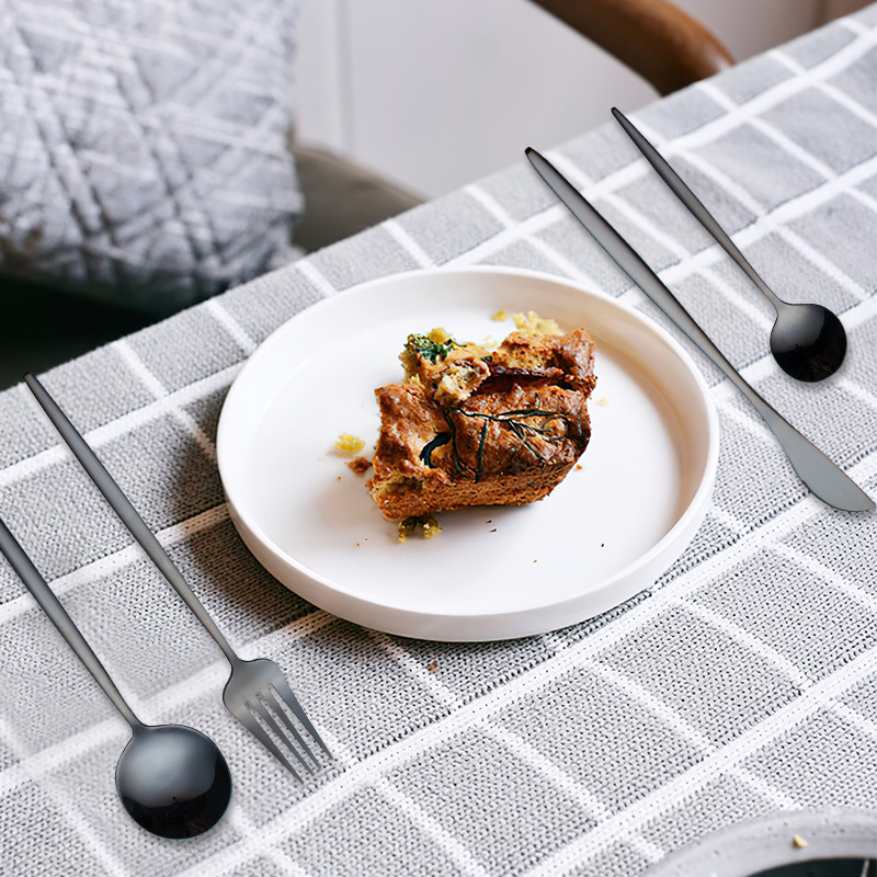 Goud Bestek Set Vorken Lepels Messen Servies Stalen Bestek Set Rvs Servies Set Lepel Mes Vork