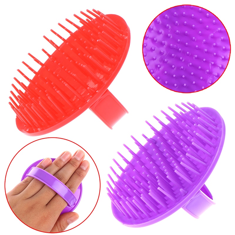 Peigne rond en plastique pour massage des cheveux, 1 pièce, shampoing, douche, corps, barbe, brosse, outils de coiffure