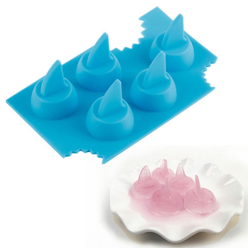 3D aileron de requin forme Silicone glaçon Cool congélation moule plateau fabricant de crème glacée Popsicle yaourt moule facile à utiliser Gadget disponible