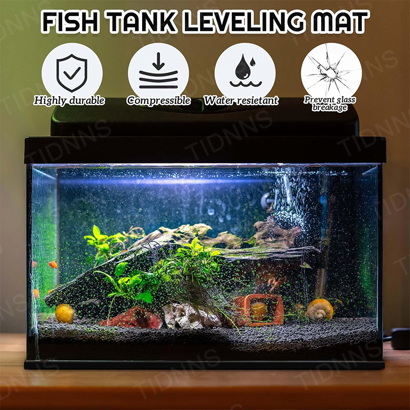 Aquarium Mat Aquarium Antislip Pad Schokabsorberende Mute Verdikte Zwarte Mat Schildpad Tank Landschapsarchitectuur Milieu Isolatie