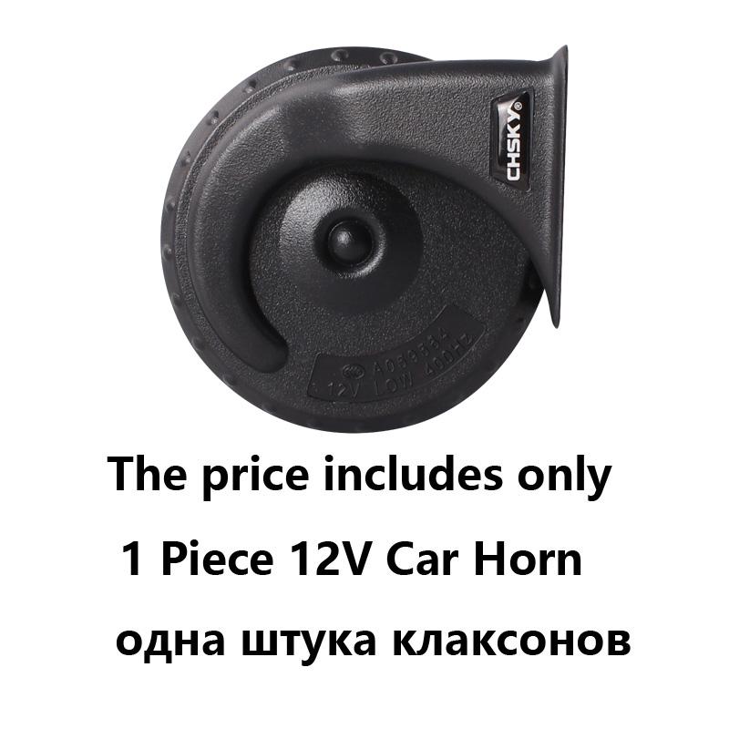 CHSKY Klaxon de voiture à longue durée | Brevet, nouvelle technologie, canal sonore, son fort, 12V 110db, Klaxon haut et bas: 1 Piece 12V Car Horn