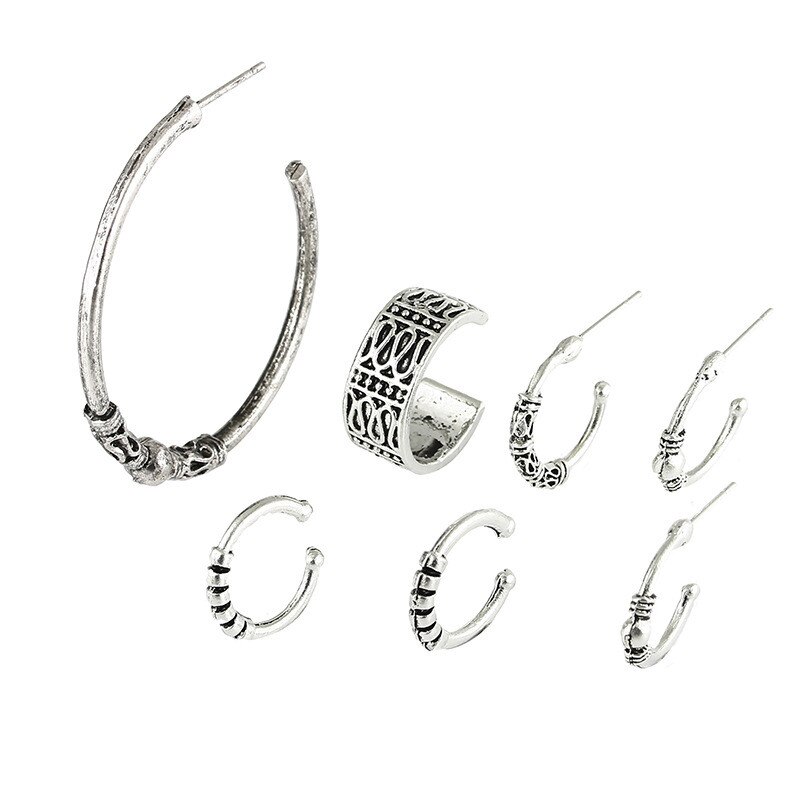 Punk Vintage oreille pince main Brinco filles Bijoux chaîne gland feuille pince oreille manchette boucles d'oreilles pour les femmes de mariage mariée Bijoux