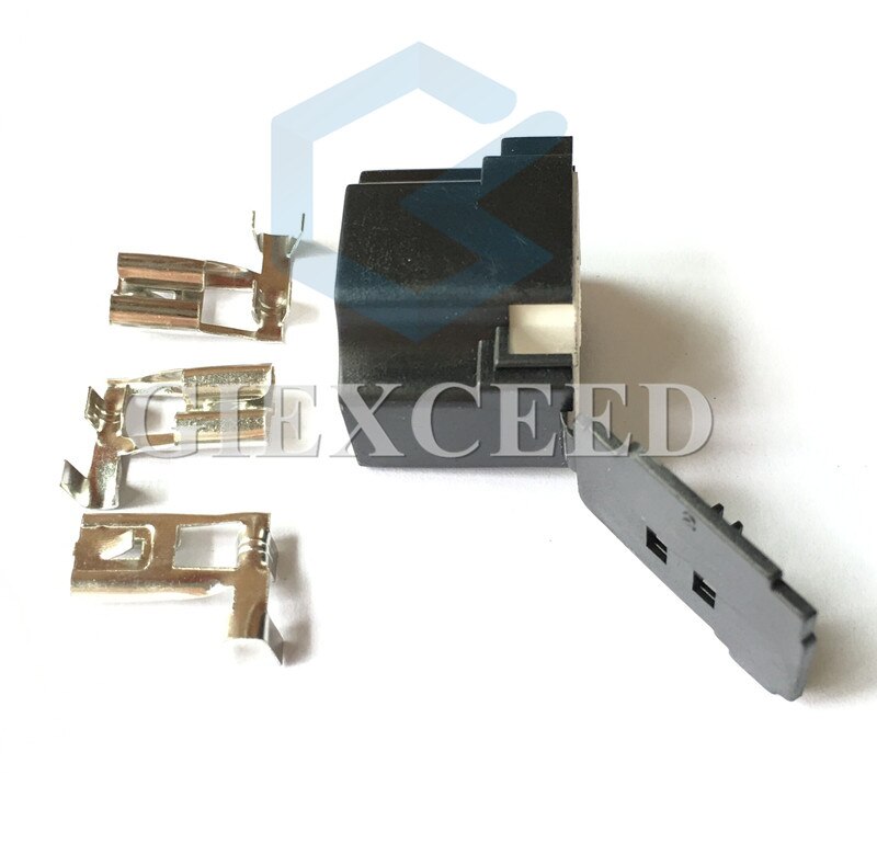 2 set 3 stift 7.8 h4-2b keramisk bilkontakt  h4 autoljus lamphållare uttag 7.8mm lampkontakt för vw santana 2000