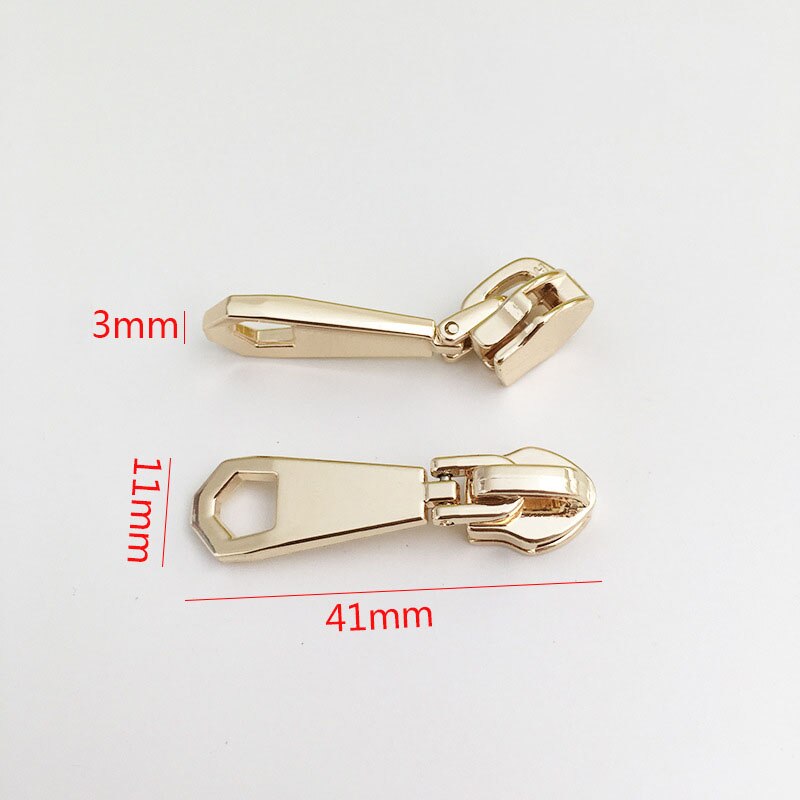 5 pièces 5 # fermeture métallique pour fermetures à glissière en Nylon sac vêtements Zipps tête tire Zip Kits de réparation bricolage accessoires de couture: No7