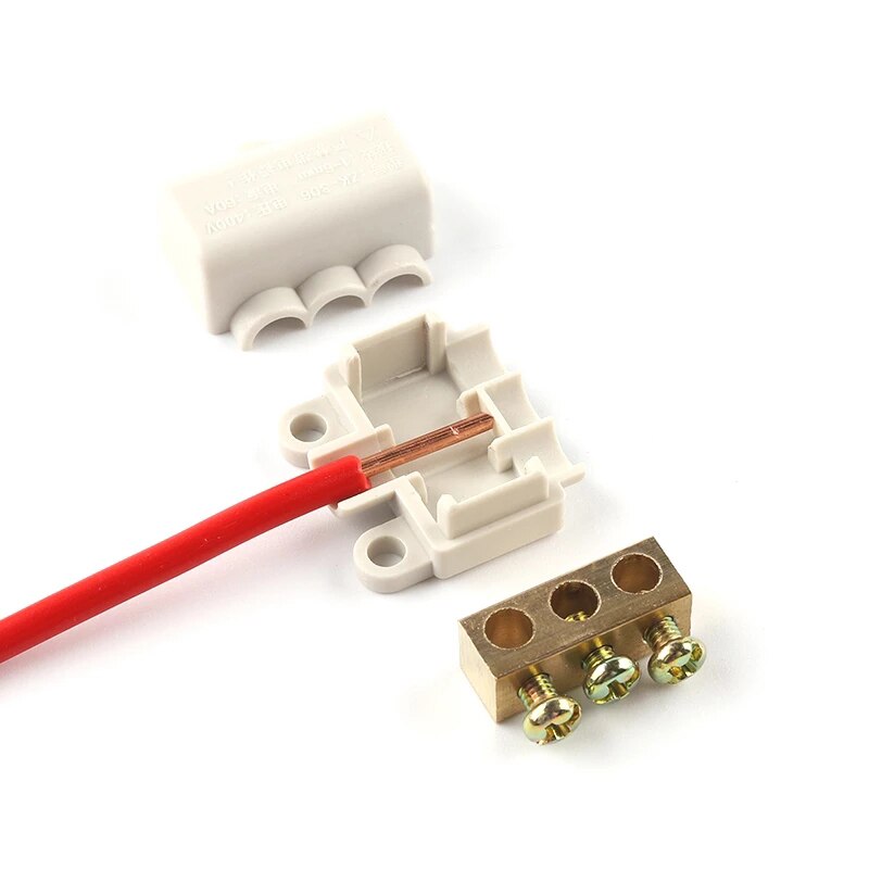 hoch Energie Splitter Schnell Draht Stecker Terminal Block 60A/400V 1-6mm2 Elektrische Kabel Kreuzung Kasten ZK-306/506 anschlüsse