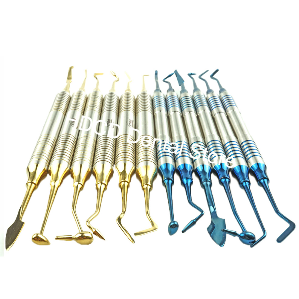 6Pcs/set Dental Resin Filling Tools Composite Filling Spatula Stainless Steel Dentistry Repair Instrument Dentist Material