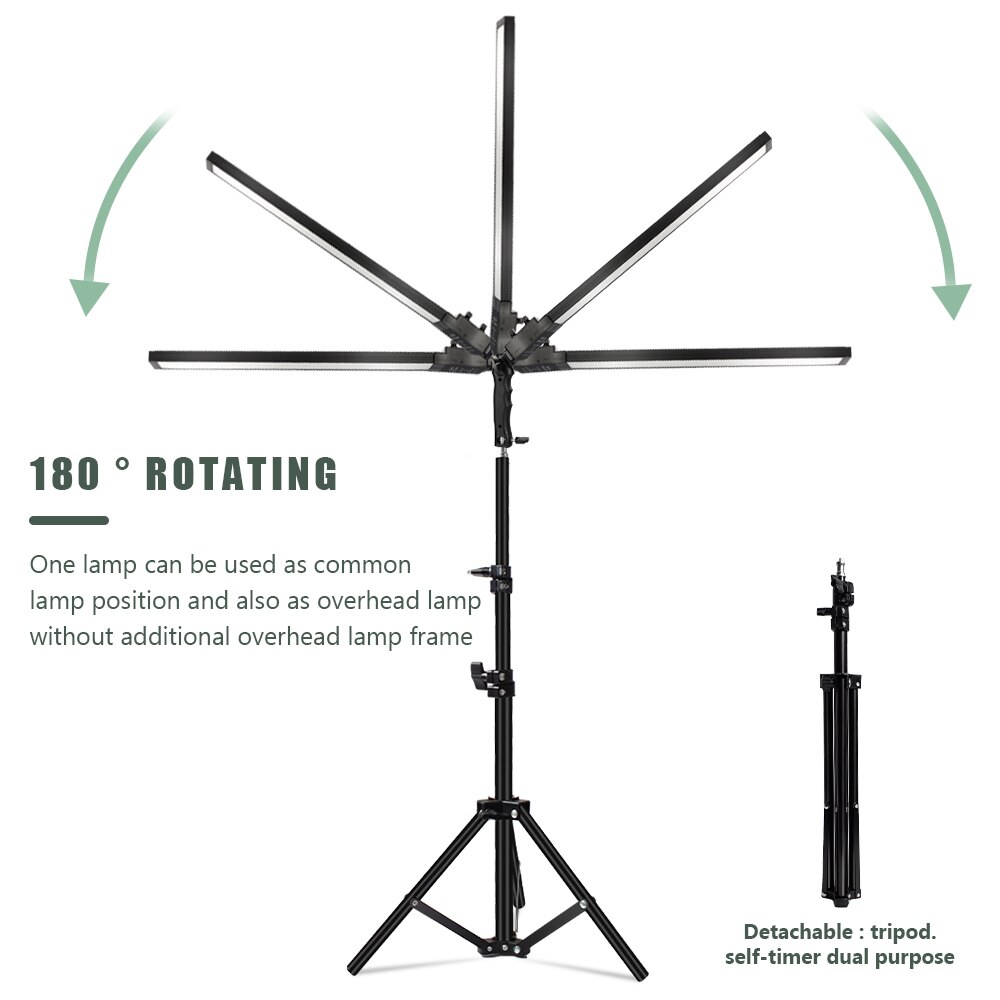 Led Bi-Kleur Vullen Licht Kit Dimbare 3200-5500K Fotografie Verlichting Met 160Cm Statief Lange Strips handheld Selfie Make Lamp