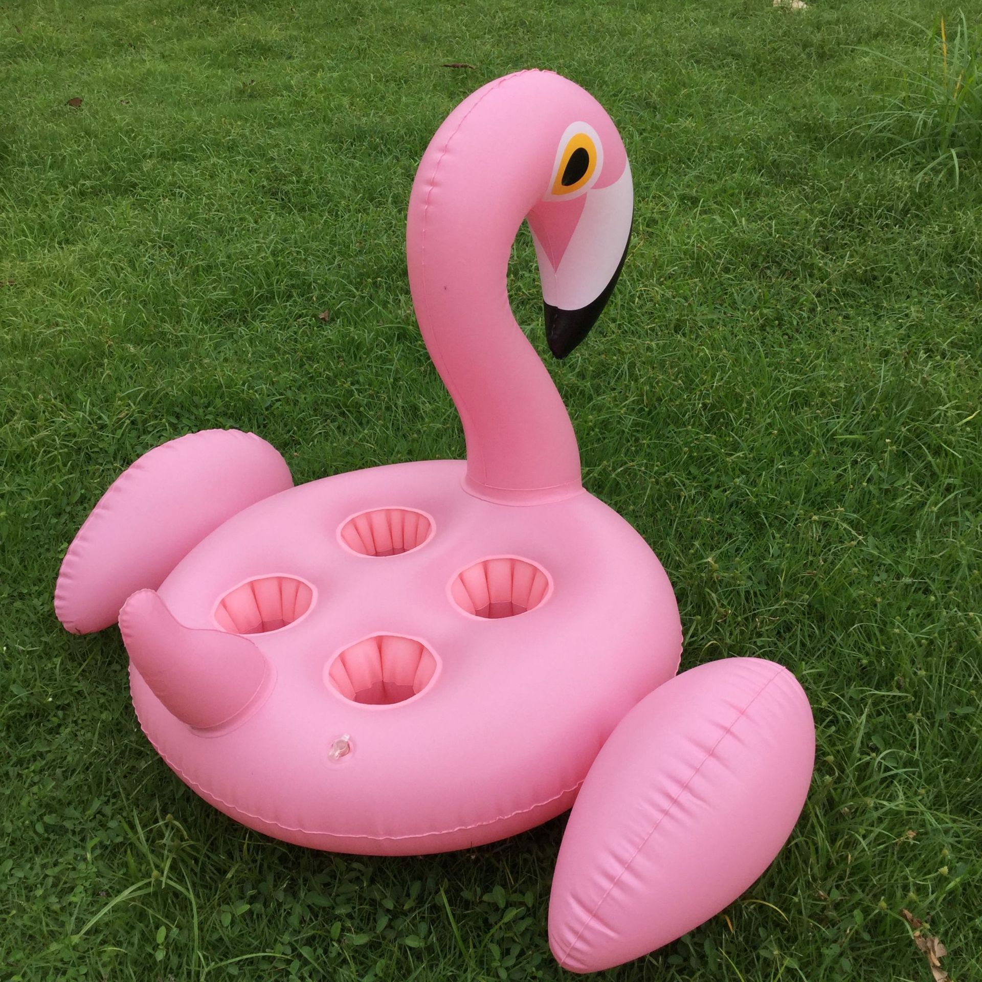 Zwembad Float Opblaasbare Flamingo70 * 60 Cm 4 Gat Opblaasbare Roze Flamingo Bekerhouder Onderzetters Cola Drank Voor Volwassenen kinderen