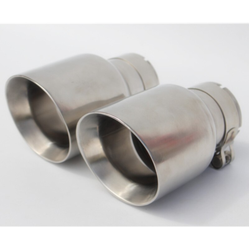 Silenciador de tubo de escape Universal para coche, tubo de escape de acero inoxidable de , estilo, , 1 ud.