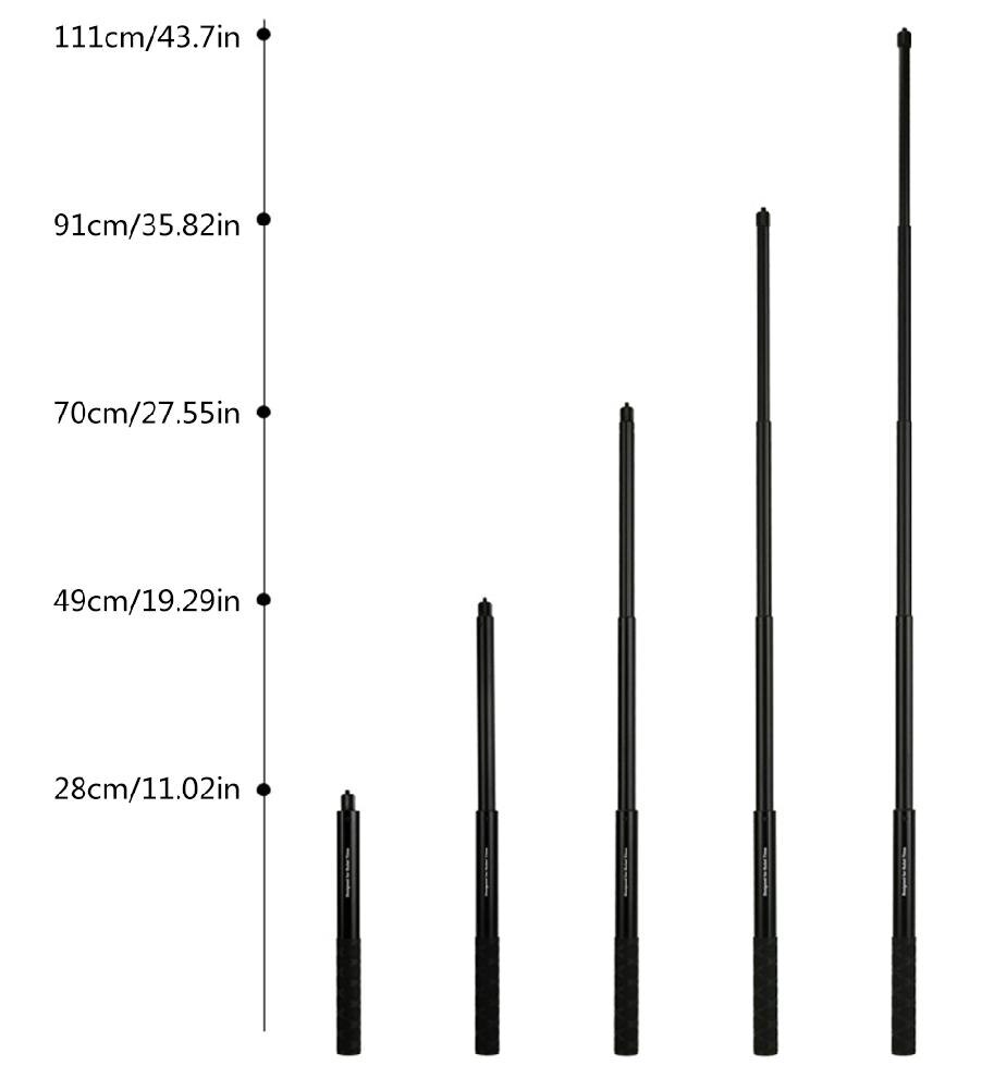 For Insta 360 Paranomic Camera Handheld Selfie Stick Monopod 1/4 Screw 360 Rotated Handle Grip for Insta360 ONE VR Sports Camera