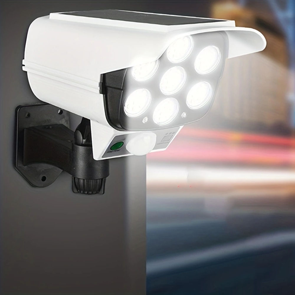 1/2 stuks, op zonne-energie 77 LED's simulatie bewakingslicht buiten beveiligingslamp bewegingssensor tuinverlichting