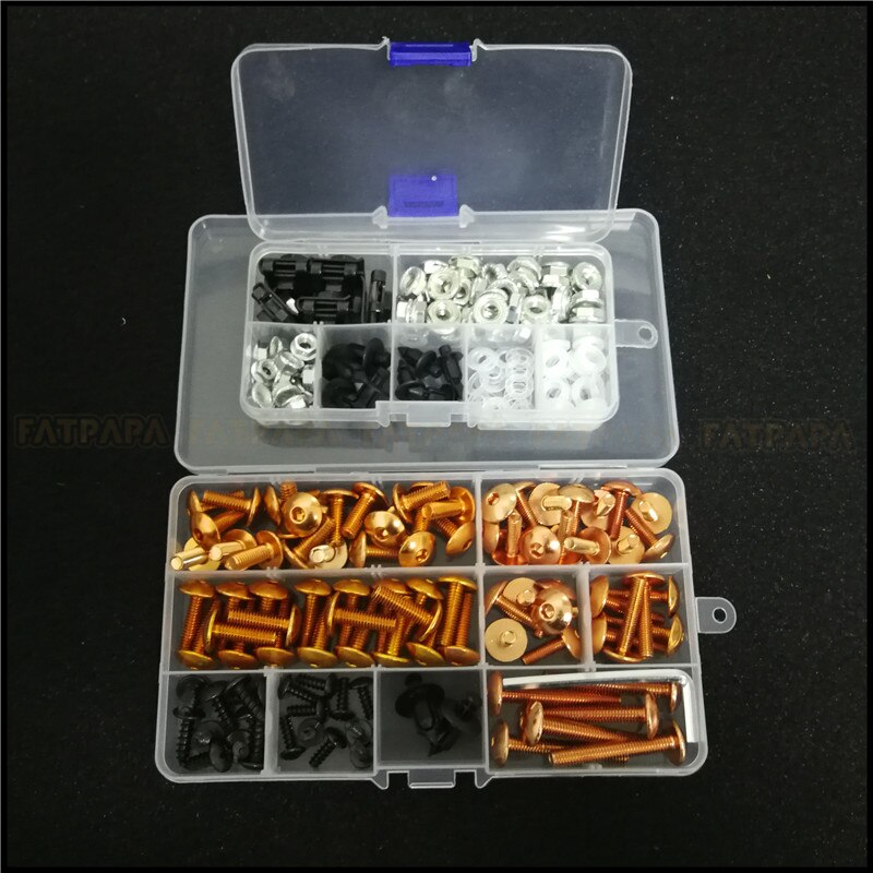Tornillos universales de carenado para motocicleta, pernos de resorte para motocicleta Benelli TRK502 TNT 25 125 135 300 1130: Dorado