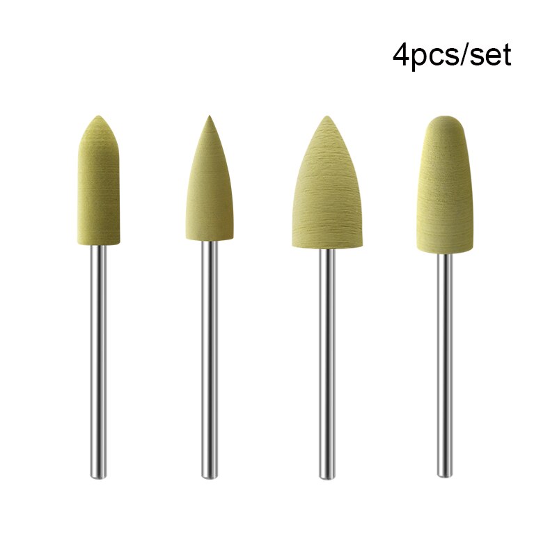 Kads Rubber Silicon Nail Boren Set Elektrische Frezen Voor Manicure Machine Nail Bestanden Roterende Nail Boor Tool: Set 7