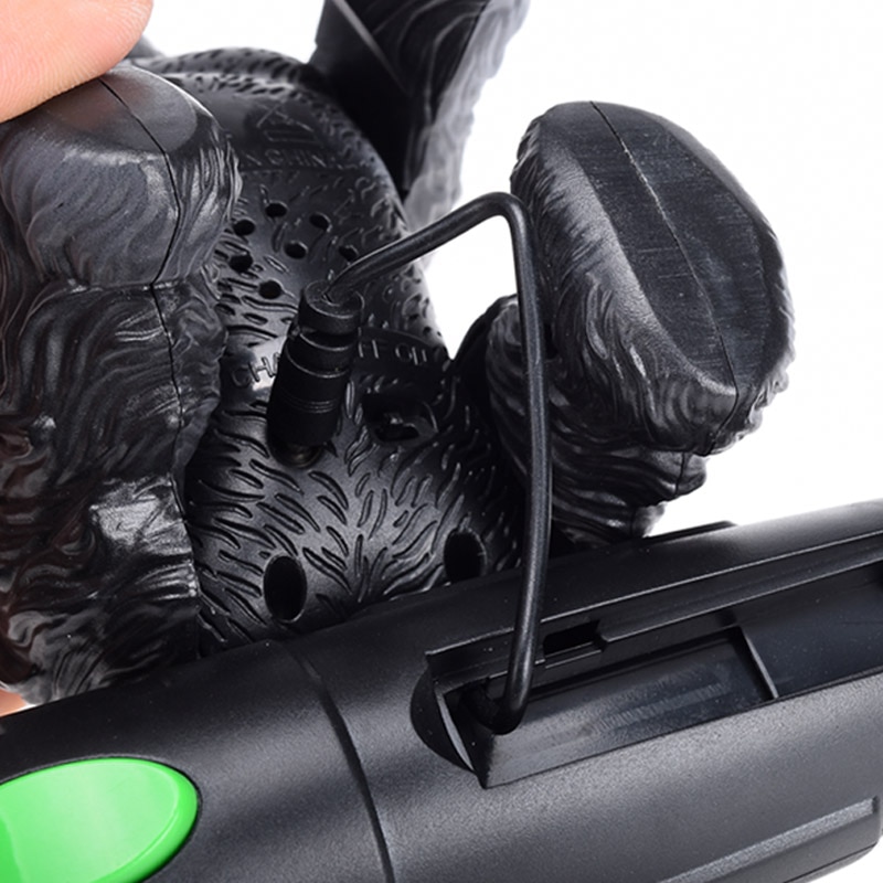 Belysning infraröd rc gorilla simulativ fjärrkontroll djur elektrisk leksak med ljud roliga skrämmande julbarn