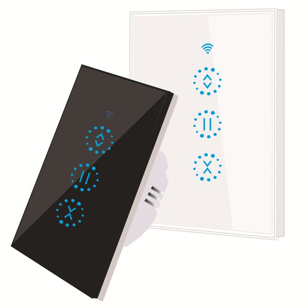 Wifi Intelligent Curtain Switch Alexa Voice Controller Remote Wall Control Switch Touch Switch Button