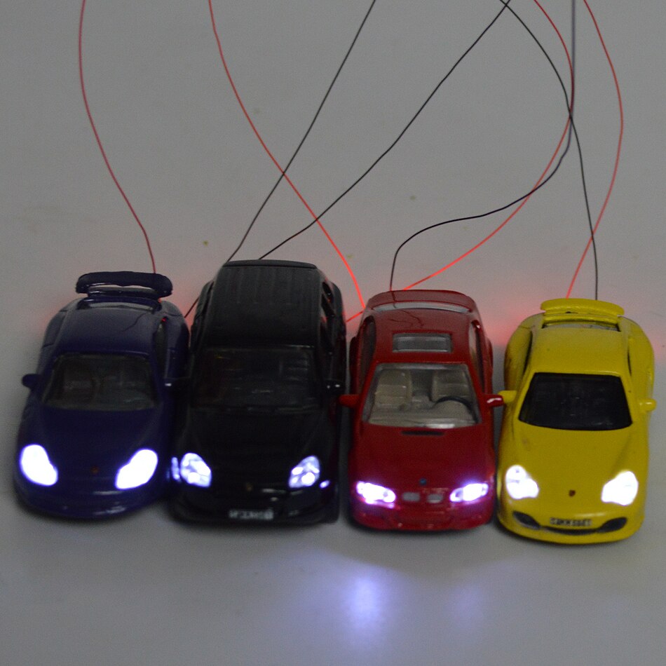 1: 100 Schaal Speelgoed Auto Legering Licht Auto Model Miniatuur Schaal Model En Licht Model Auto Speelgoed Voor Architectonisch Model Maken