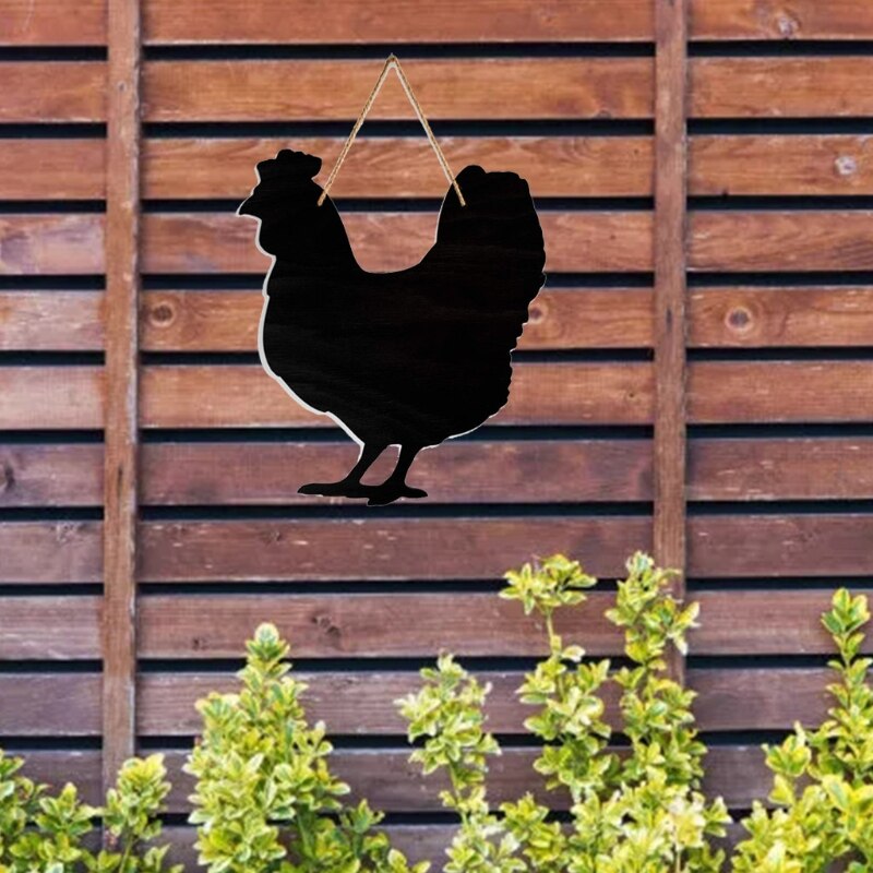 1Pcrustic Boerderij Krijtbord Dier Koe Paard Kip Varken Hout Westerse Home Decor Bericht Boerderij Keuken Schoolbord