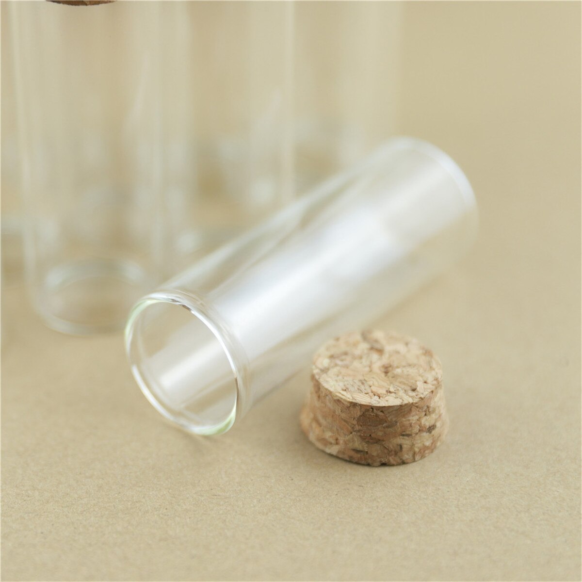 12 Piece 30*80mm 40ml Mini Glass Bottle Jar Test Tube Cork Stopper Spice Bottles Container Small Vials Tiny glass Bottles