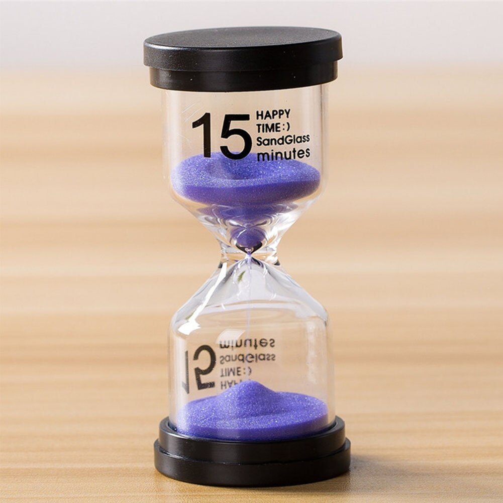 Desktop Ornaments Sand Timer Sandglass Sand Clock Household 5/10/15/30 Mins Kid Ornaments Decorative Kitchen Timer: Purple / 10min