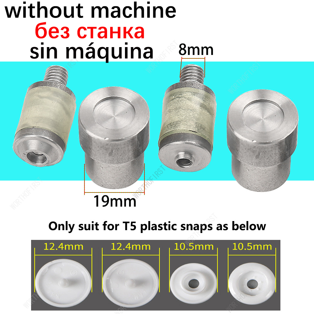 Pressa a mano piccola da tavolo multifunzionale o fustelle in metallo per bottoni automatici per borse per abbigliamento in pelle, jeans, accessori per cucire