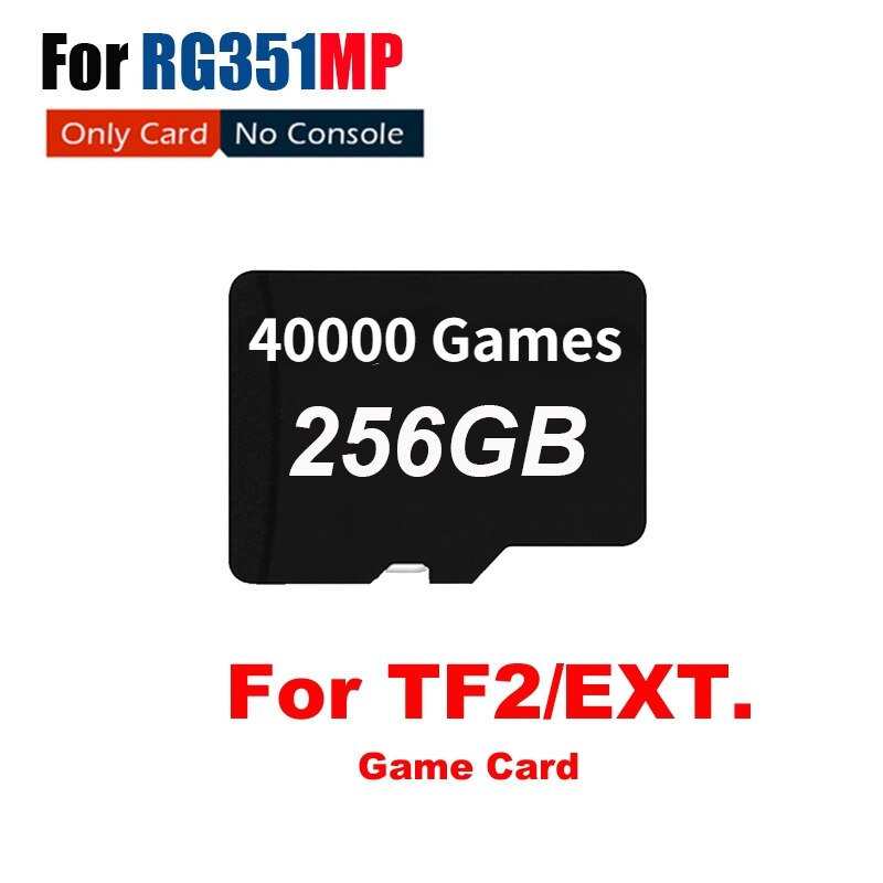 256G 40000 Games Tf Card Anbernic RG351MP Sd-kaart Retro Game Console Memery Kaart Voor RG351MP 40000 Games PS1 n64 Psp Games