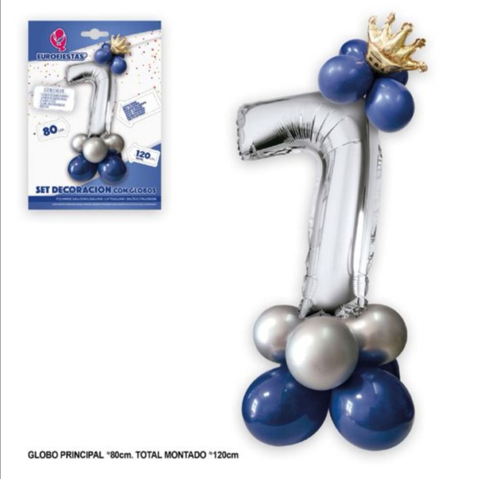 EUROFIESTA SET GLOBOS DE DECORACION NUMERO 7