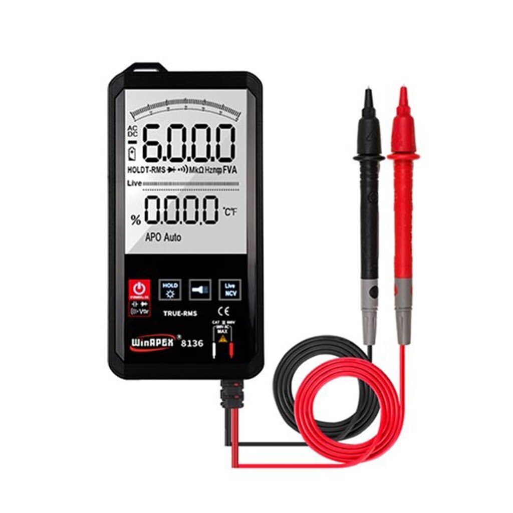 Pocket-sized 3/5/6-digit Digital Multimeter Meter Testers Automotive Electrical Transistor Peak Tester Capacitance Meter#0826PJR: 8136