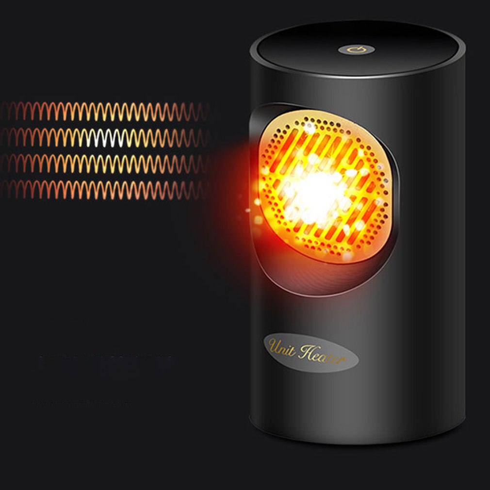 Electric Heater And Cold Wind Mini Cartoon Heater Touch Screen Version Desktop Home Heater