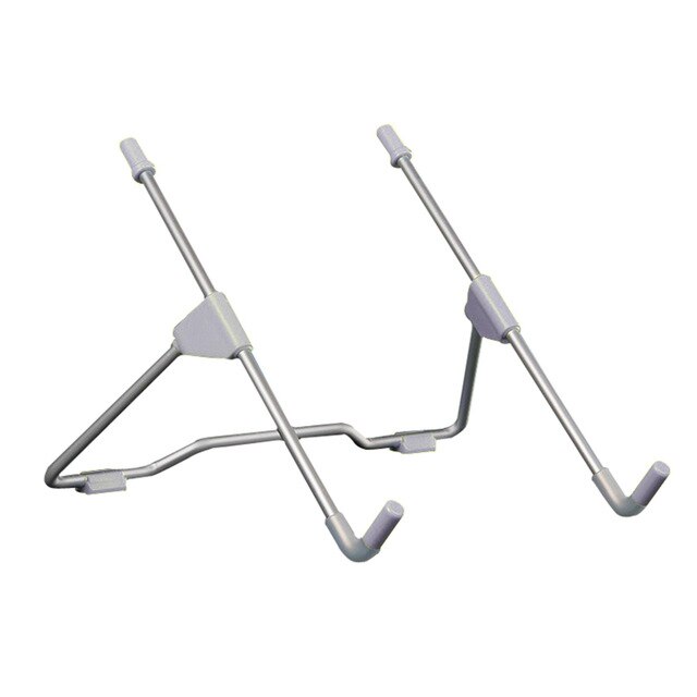 Laptop Tablet Stand Portable Folding Stand Tablet Top Anti-skid Angle Height Adjustable Bracket Home Office: Silver