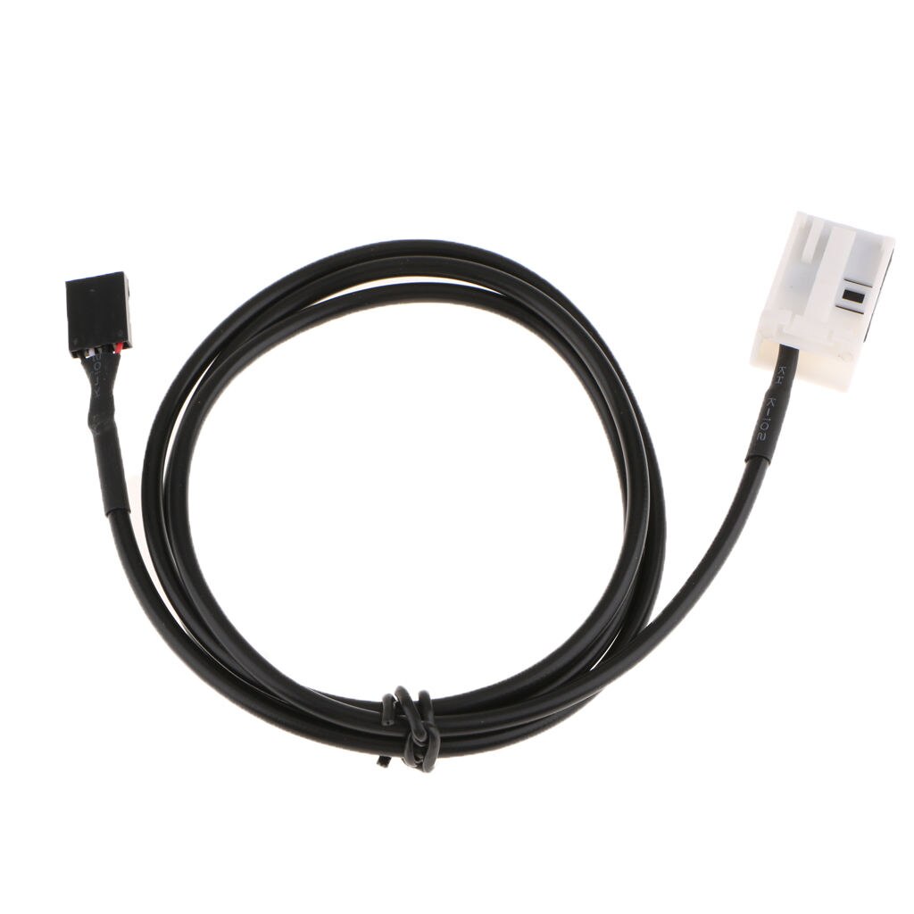 High Efficient Wiring Car Music Aux Cable 39inch Length+ Switch Socket