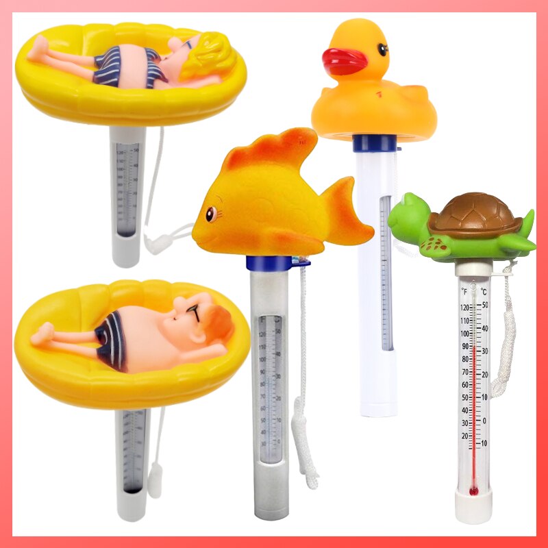 Portable ABS Plastic Swimming Pool Floating Thermometer Bathtub SPA Tub Fish Ponds Water Temperature Measuring Meter