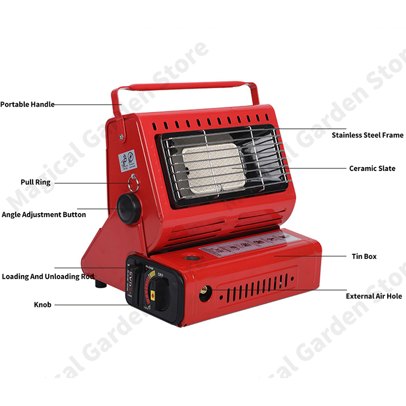 Gas Heater Outdoor Heater Portable Fire Pit Multifunction Heating Furnace Mini Patio Heater Gas Heater In Tent Chimeneas Brasero