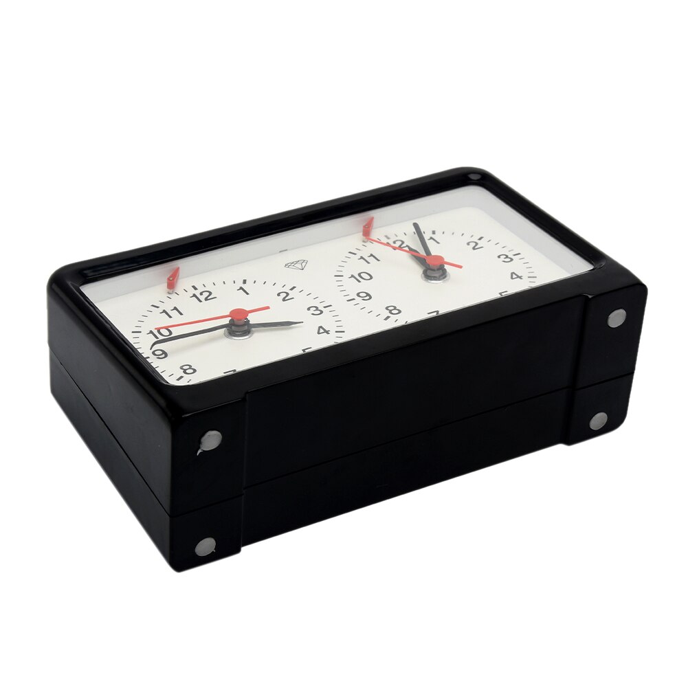 Button Battery Powered Count Down Analog Compact Chess Clock Quartz Movement Game Timer Plastic Easy Operate