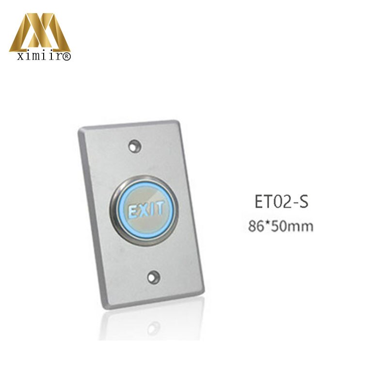 ET02B Stainless Steel Touch Button LED light Exit Button Exit Switch For Door Access Control System
