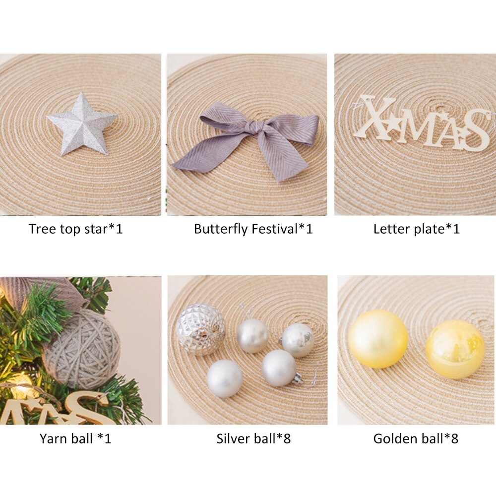 Desktop Mini Christmas Tree Led Lights Home Decoration Tabletop Pine Tree Xmas Tree Christmas Decoration Ornament Year