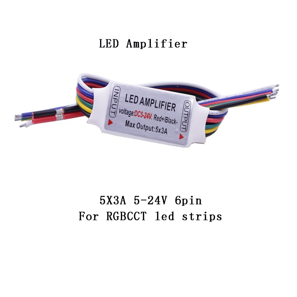 Led Amplifier Repeater Controller DC5 12V 24V Signal Accessory for RGB RGBW RGBCCT RGBWW 5050 3528 Led Strip Light 4 5 6Pin
