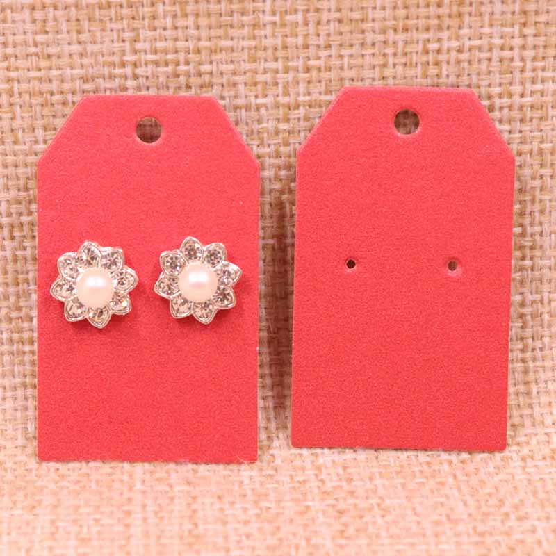 100 pcs DIY earring card30x50mm 1Pair Earring Card Cut Nice Fresh Pearl Shinning Colour